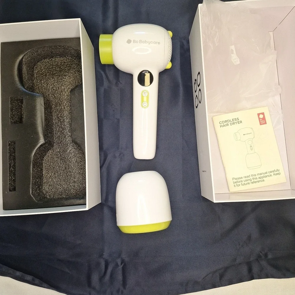 Bc‎ Babycare Gentle Cordless Hair Dryer for Baby and Kids, Quiet Portable New
